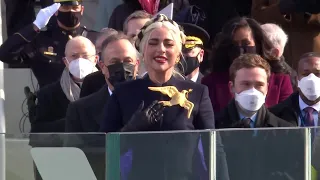 Lady Gaga sings national anthem, 'Star-Spangled Banner,' at Biden inauguration