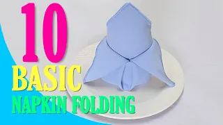 10 Simple #Napkin Folding