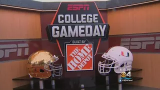 College GameDay Taking Over University Of Miami Campus