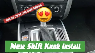 Installing the NEW BLACK FOREST SHIFT KNOB (DIY) Audi B8 A4/A5/S4/8P A3/S3/B8 Q5/SQ5