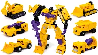 Transformers Construction Yellow Color Devastator MF 17 Hercules Vehicle 6in1 Combine Robot Car Toys