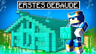 mein ERSTES GEBÄUDE bei den WASSERKRIEGERN in Minecraft Youtuber Insel