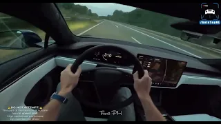 Tesla going 300+ KMH at Autobahn || #shorts