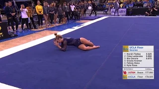 Gracie Kramer Floor UCLA vs Utah 2020 9.975