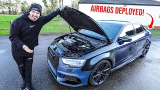 REBUILDING THE WRECKED AUDI S3 IS HARDER THAN I THOUGHT