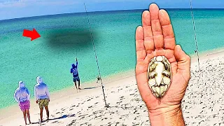 Fisherman Uses Huge Sand Fleas For Bait And The Unexpected Happens