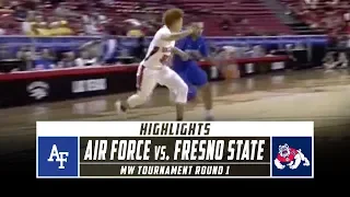 Air Force vs. Fresno State Highlights - MW Men's Basketball Tournament Round 1 (2020) | Stadium