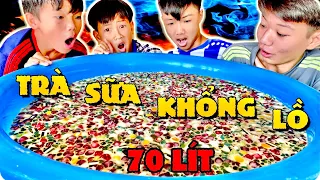 Anh Ba Phải | Thử Thách Làm Thau Trà Sữa Lớn Nhất Trái Đất 70 Lít | Huge Milk Tea