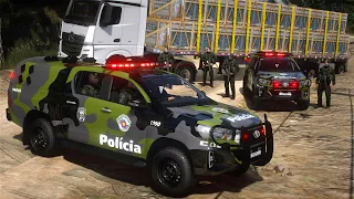 CONFRONTO - COE RECUPERA CAMINHÃO E CARGA ROUBADA - PMESP | GTA 5 POLICIAL
