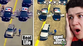 GTA 5 VS VIDA REAL!! #5 GRAND THEFT AUTO V EN LA VIDA REAL - GTA V