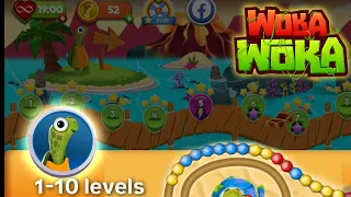 Woka woka marble shooter game (level 1-10)