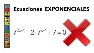 Ecuaciones Exponenciales usando Cambio de Variable CV . Ejemplo 2