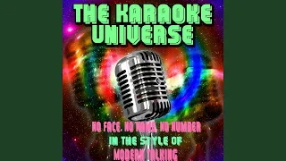 No Face, No Name, No Number (Karaoke Version) (In the Style of Modern Talking)