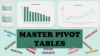 Pivot Tables Crash Course #pivottables #exceltutorial #exceldashboard