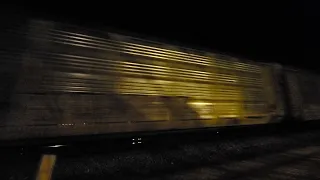 65 MPH NS P11 SOUTHBOUND auto train with BNSF