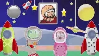 День космонавтики | Уроки от Пинги и Кроки | УЧИМ ЦВЕТА | # 25