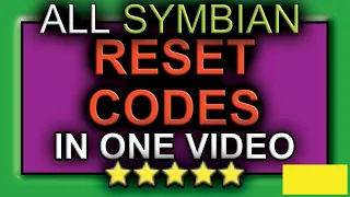 Reset any Symbian Phone - All codes in ONE video