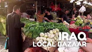IRAQ 2023 - Karbala local bazaar walking tour pov [60 FPS]