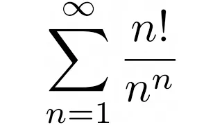 Infinite Series SUM(n!/n^n)