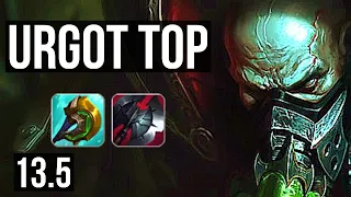 URGOT vs CAMILLE (TOP) | 6/0/2, 1000+ games, 1.3M mastery, Dominating | KR Master | 13.5