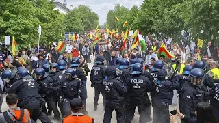 Протест в Берлине против растущей инфляции