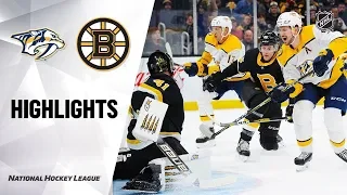 Бостон - Нэшвилл / NHL Highlights | Predators @ Bruins 12/21/19