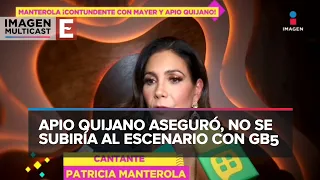 Paty Manterola contundente con Sergio Mayer y Apio Quijano