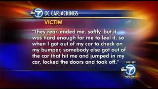 D.C. carjackings prompted by rear-ending