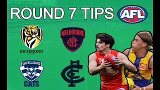 ROUND 7 AFL TIPS + PREDICTIONS.