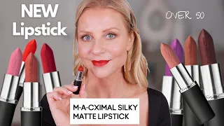 MAC Cosmetics MACXimal Silky Matte Lipstick Swatches & Try On: 39 Shades #over50