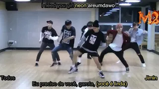 BTS I Need U Letra e Tradução (dance practice) - legendado em PT-BR