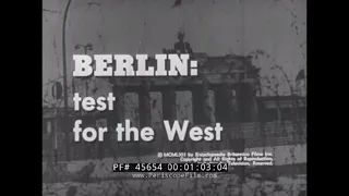 HISTORY OF WEST BERLIN FROM END OF THIRD REICH TO BERLIN WALL  "BERLIN: TEST FOR THE WEST" 45654