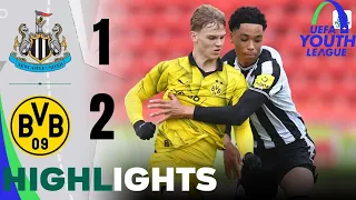 Newcastle U19 1-2 Borussia Dortmund U19 | UEFA YOUTH LEAGUE | Highlights and Goals