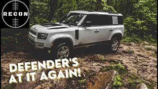 Trail 10: Green - AOAA - Land Rover Defender In a Rock Garden