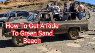 Green Sand Beach Big Island Hawaii Without Hiking Six Miles