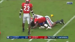 Kyle Pitts Take a Huge Hit on a Brutal Collison vs Georgia!!