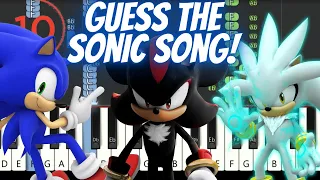 Can you Guess the Sonic songs on piano in 10 seconds???? (Sonic Music Quiz) Piano Edition!