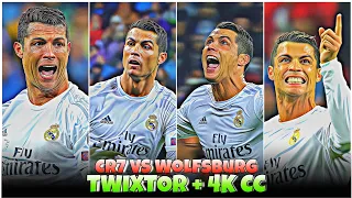 Cristiano Ronaldo Vs Wolfsburg Celebrating  - Best 4k Clips + CC High Quality For Editing🤙💥 #part24