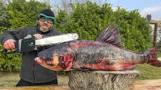 Cutting Huge Fish and Cooking in the Oven! The Festive Dish Pleases The Eyes and Stomach