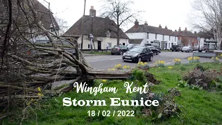 Storm Eunice, Wingham, Kent 18/02/2022