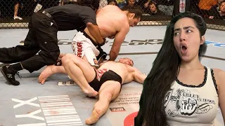 MMA NOOB REACTS TO 18 minutes of UFC ragdoll knockouts