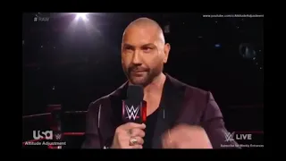 Batista sends a final message to Daniel Bryan before WrestleMania Raw, April 1, 2021