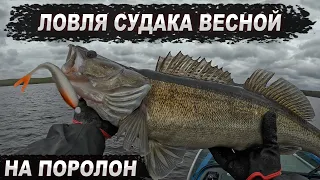 ЛОВЛЯ СУДАКА НА ПОРОЛОН ВЕСНОЙ