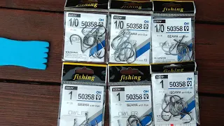 Рыболовные крючки с сайта AliExpress / Fishing hooks from AliExpress website