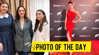 Trusova and Kostornaia showed photos from the Forbes party ⛸️ Evgenia Medvedeva about English