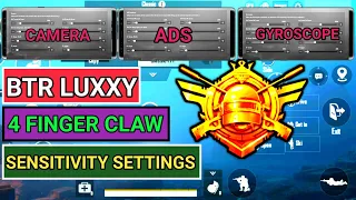 BTR Luxxy Best Settings Pubg Mobile 2021