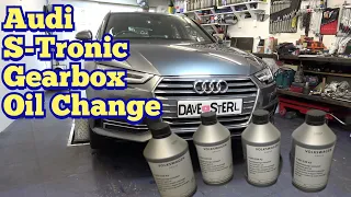 Audi S-Tronic 7-speed DL382 Gearbox Oil Change using VCDS.  0CK, 0CJ, 0CL, 0DN, 0DP Dual Clutch