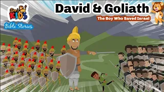 David and Goliath - Bible Stories for Kids - Lions Kids - Animated Cartoons Story