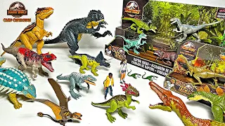 MEGA JURASSIC WORLD CAMP CRETACEOUS DINOSAURS! Scorpios Rex, Carcharodontosaurus, Baryonyx