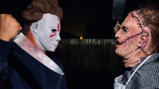 Michael Myers Vs Leatherface ( Halloween vs Texas Chainsaw Massacre)